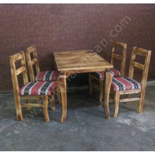 mss003 Ahşap Masa Sandalye Modelleri - 002